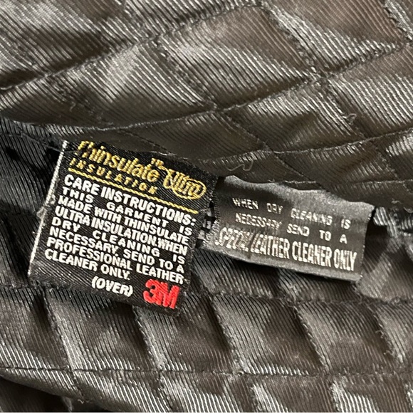 Vintage M. Julian Wilsons Black Leather Jacket Men Sz Large Thinsulate Lined - Picture 9 of 10